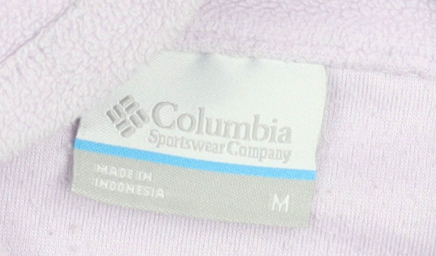 Columbia Women Lilac 1/2 Zip Fleece Sweatshirt M