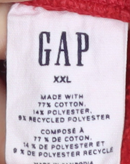 GAP Men’s Red Joggers 2XL Cotton Blend Tapered Sweatpants