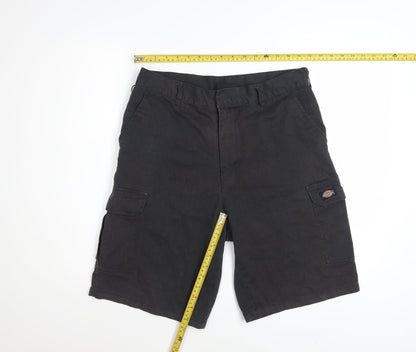 Dickies Men's Black 32 Regular Fit Cargo Work Shorts