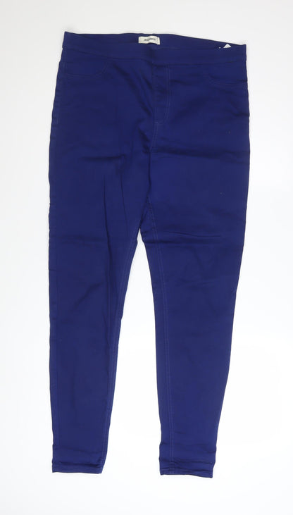 Marks and Spencer Womens Blue Jegging Jeans Size 16 Long Stretch Denim