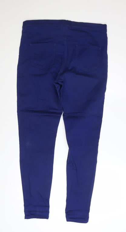 Marks and Spencer Womens Blue Jegging Jeans Size 16 Long Stretch Denim