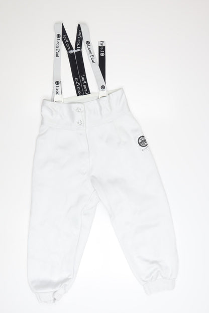 Leon Paul Men's White Fencing Trousers 28 Waist with Braces