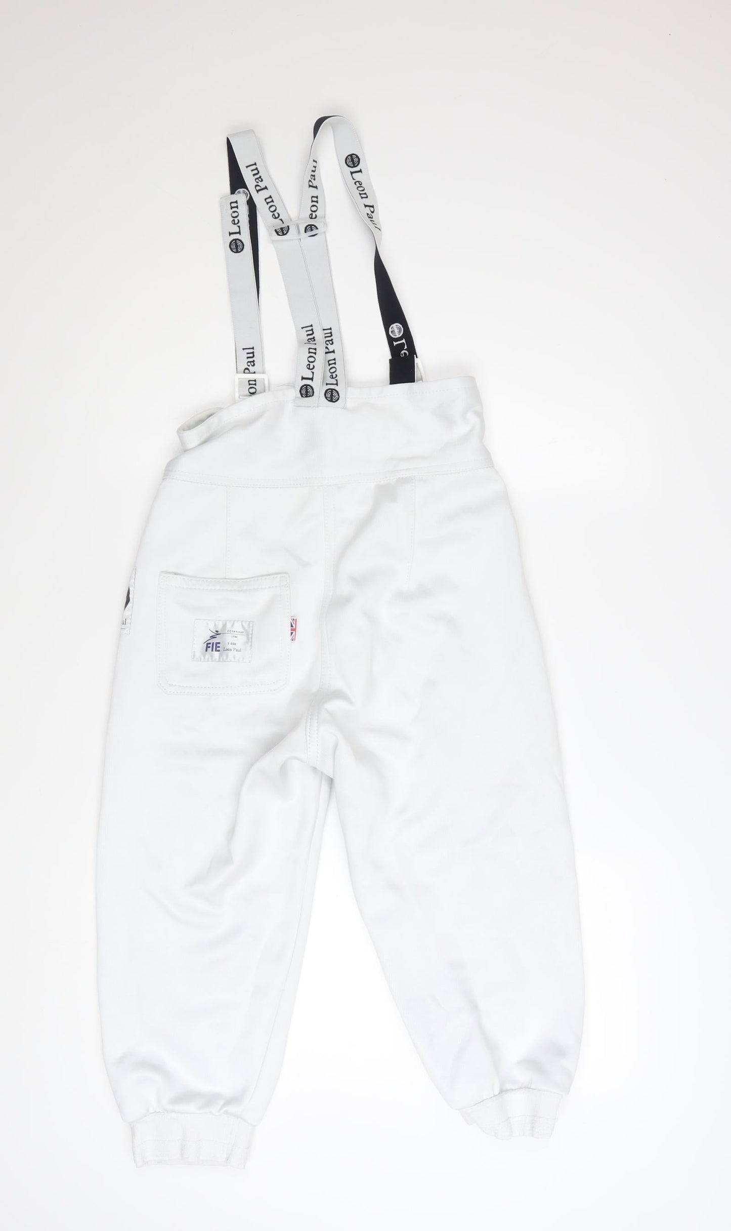 Leon Paul Men's White Fencing Trousers 28 Waist with Braces