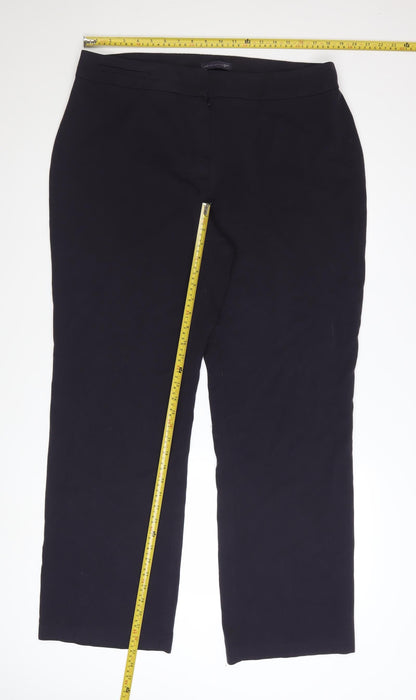 Marks and Spencer Women’s Black Size 18 Tall Straight Leg Trousers
