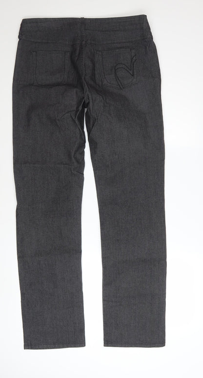 Marks and Spencer Per Una Women's Grey Straight Leg Jeans Size 14 L