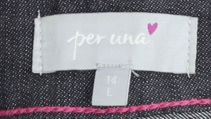Marks and Spencer Per Una Women's Grey Straight Leg Jeans Size 14 L