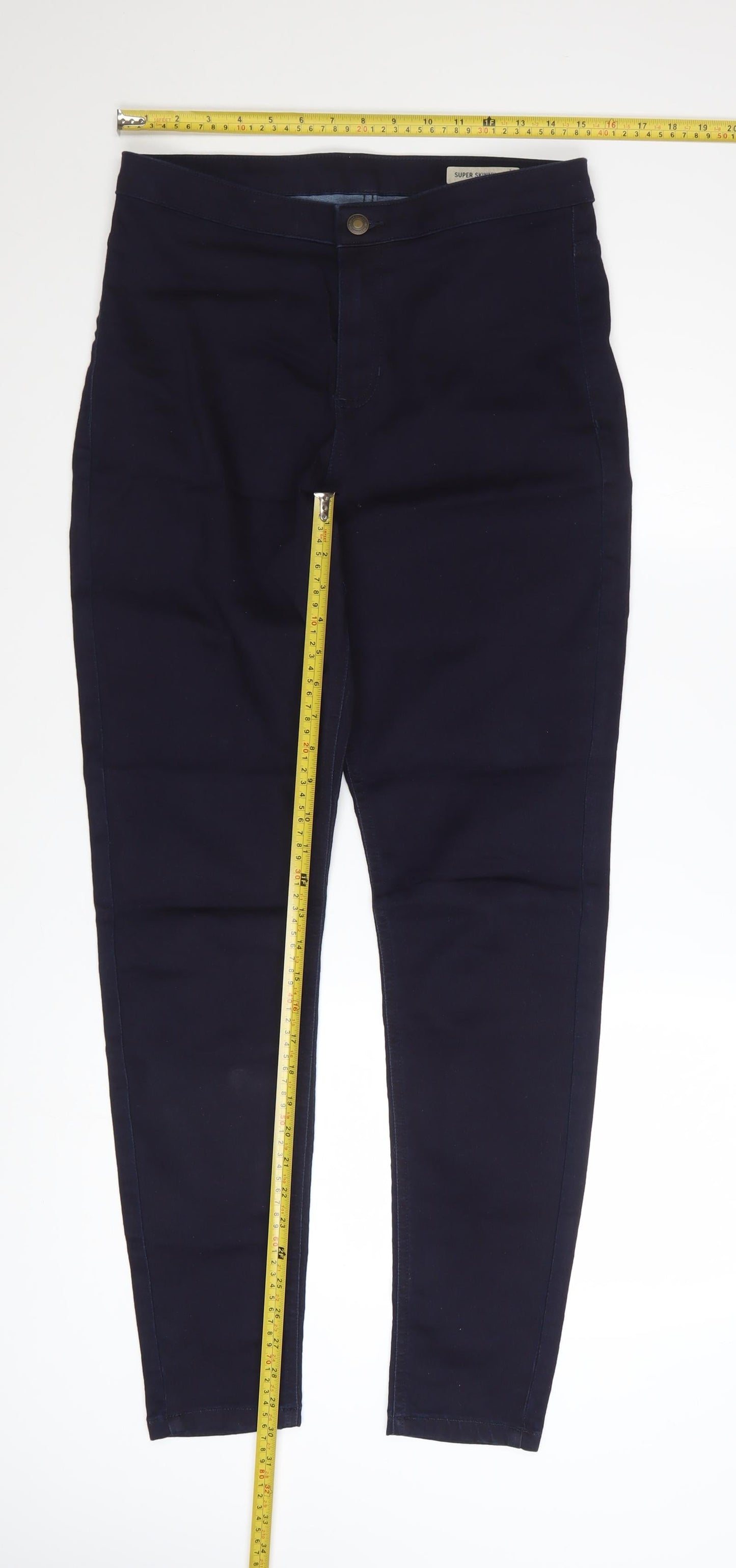 Marks and Spencer Women’s Blue Skinny Jeans Size 14 Tall Stretch Denim