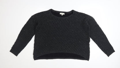 Monsoon Womens Black Medium Textured Knit Jumper