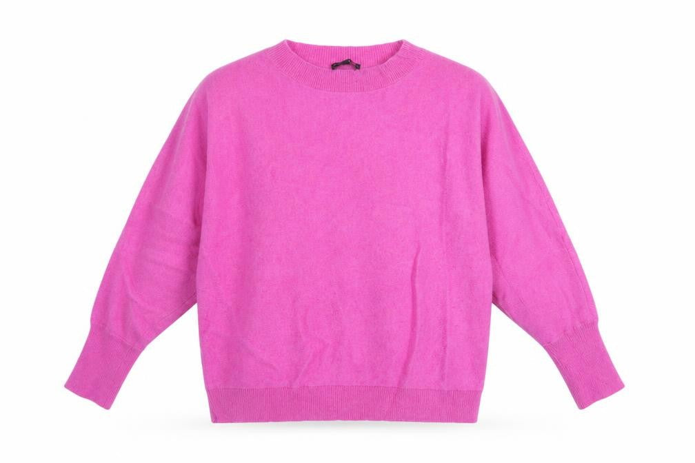 Phase Eight Women’s Pink Cashmere Relaxed Pullover Jumper L