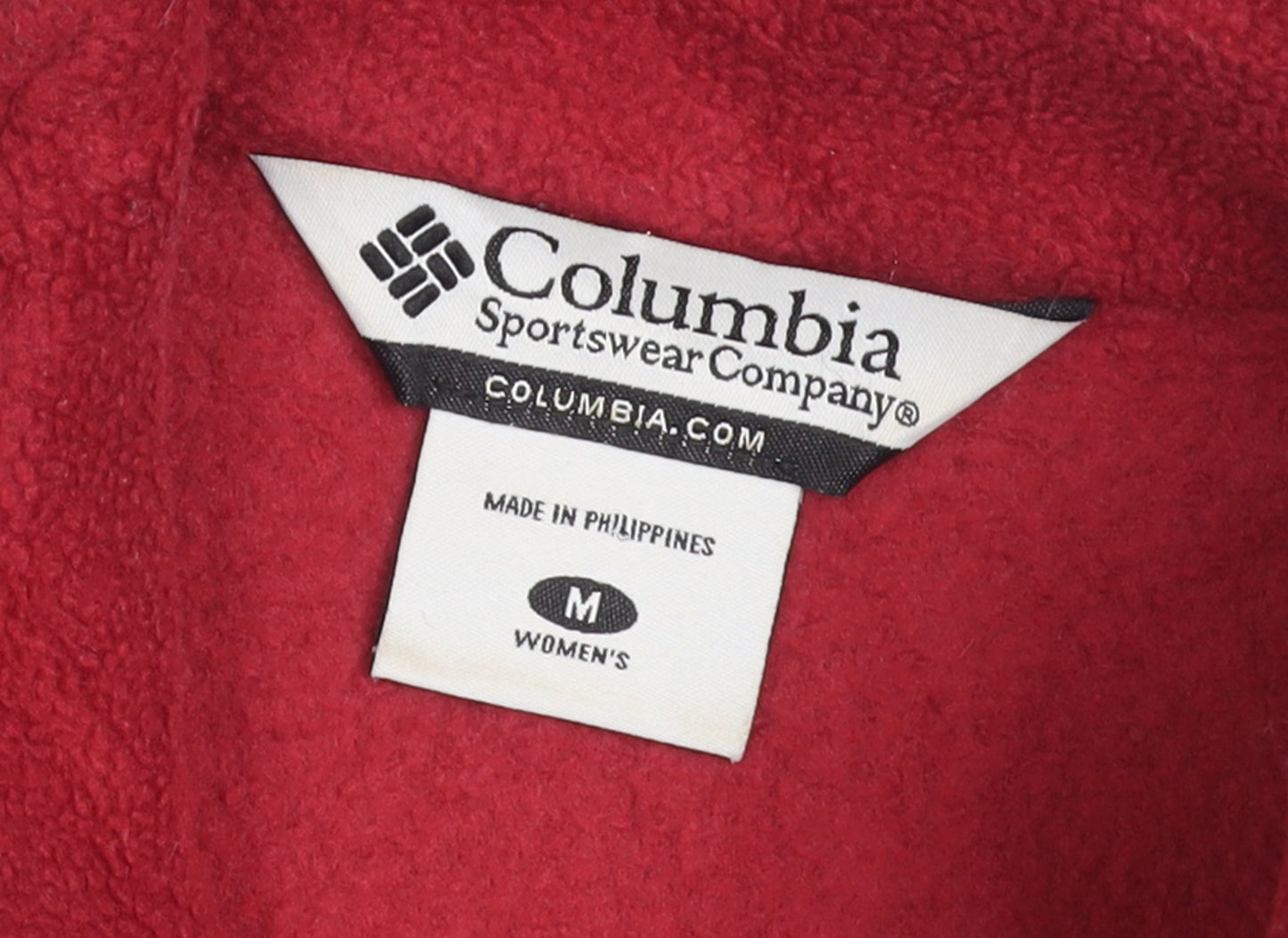 Columbia Unisex Red Fleece Bodywarmer Waistcoat M Full Zip Outdoor