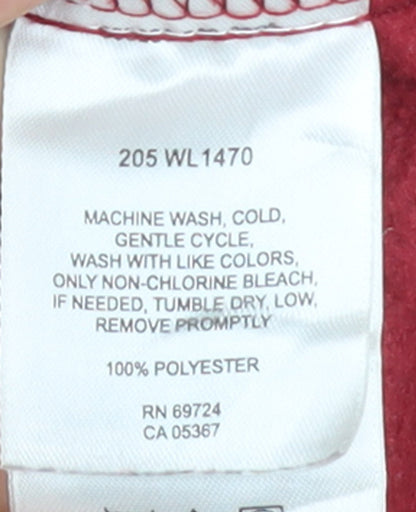 Columbia Unisex Red Fleece Bodywarmer Waistcoat M Full Zip Outdoor