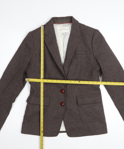 Banana Republic Womens Brown Wool Blend Tailored Blazer Size 12