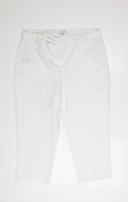 Cerulean White Women's Size 16 Capri Leggings Stretch Comfort