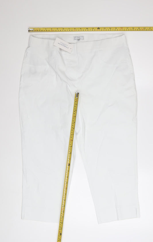 Cerulean White Women's Size 16 Capri Leggings Stretch Comfort