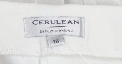 Cerulean White Women's Size 16 Capri Leggings Stretch Comfort