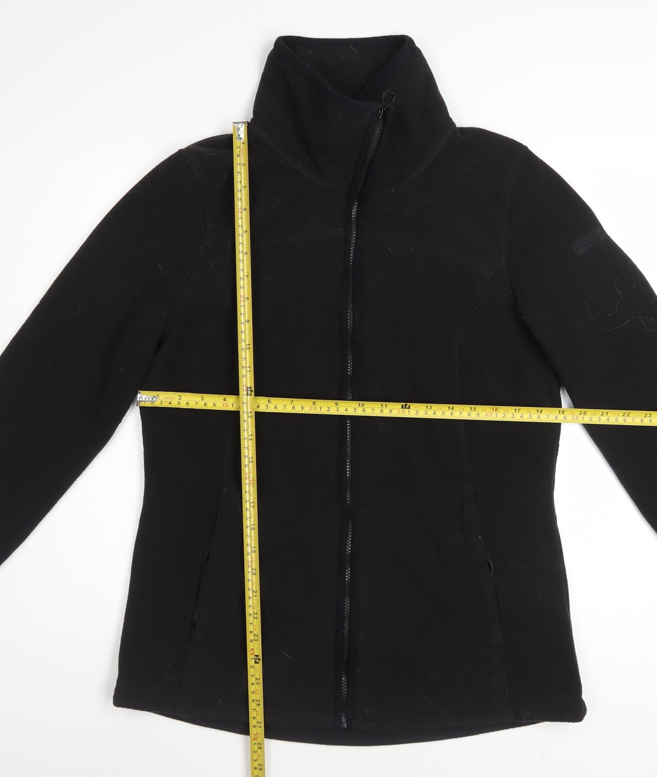 Regatta Women’s Black Fleece Mid-Length Jacket Size 16