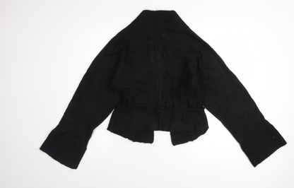 Tiger of Sweden Women Black Size S Mohair Blend Wrap Cardigan