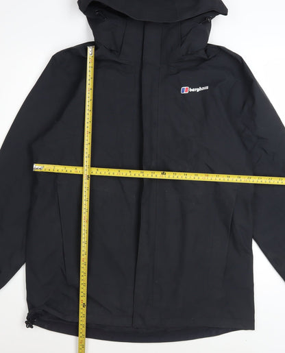 Berghaus Men's Black Waterproof Hooded Rain Jacket M Outdoor