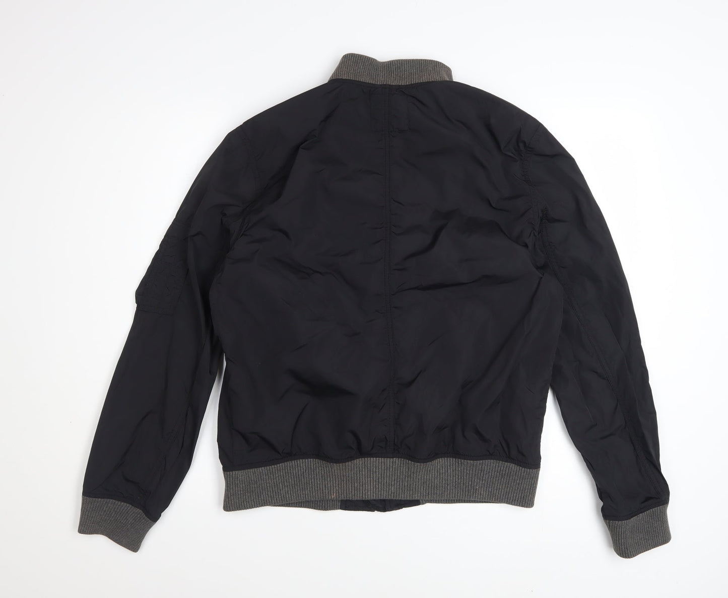GAP Women’s Black Bomber Jacket Size S Nylon Casual Zip Up