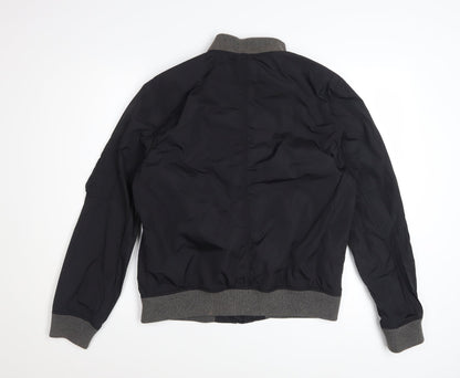 GAP Women’s Black Bomber Jacket Size S Nylon Casual Zip Up