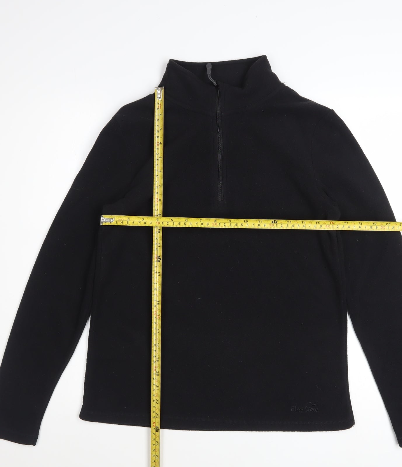 Peter Storm Women’s Black Size 12 Half Zip Fleece Sweatshirt