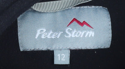 Peter Storm Women’s Black Size 12 Half Zip Fleece Sweatshirt