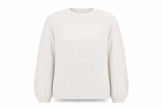 Thought Women’s Beige Cotton Blend Chunky Knit Jumper Size 12