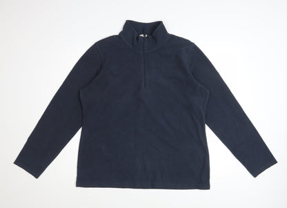 Mountain Warehouse Unisex Blue Fleece L Pullover Sweatshirt