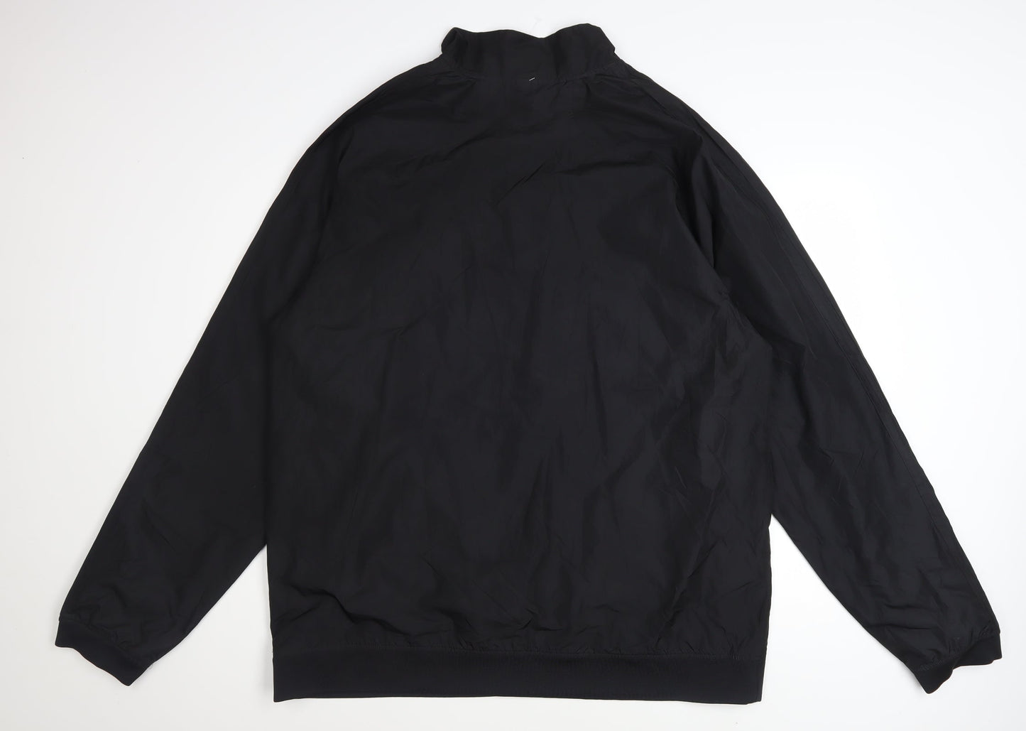 Adidas Men's Black 2XL Basic 1/4 Zip Sports Jacket