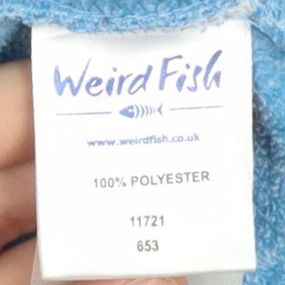 Weird Fish Womens Blue 1/4 Zip Pullover Sweatshirt Size 14