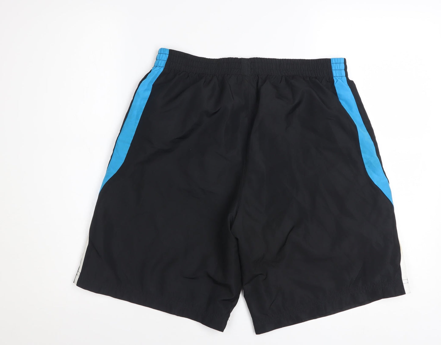 Adidas Men's Black Athletic Sports Shorts Size M Elastic Waist