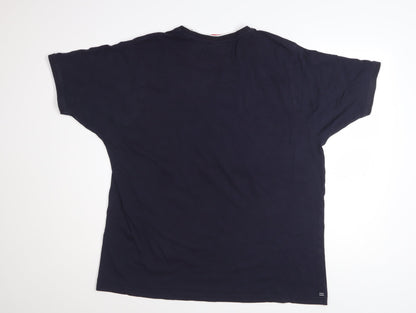Slazenger Mens Blue XL Crew Neck Cotton T-Shirt