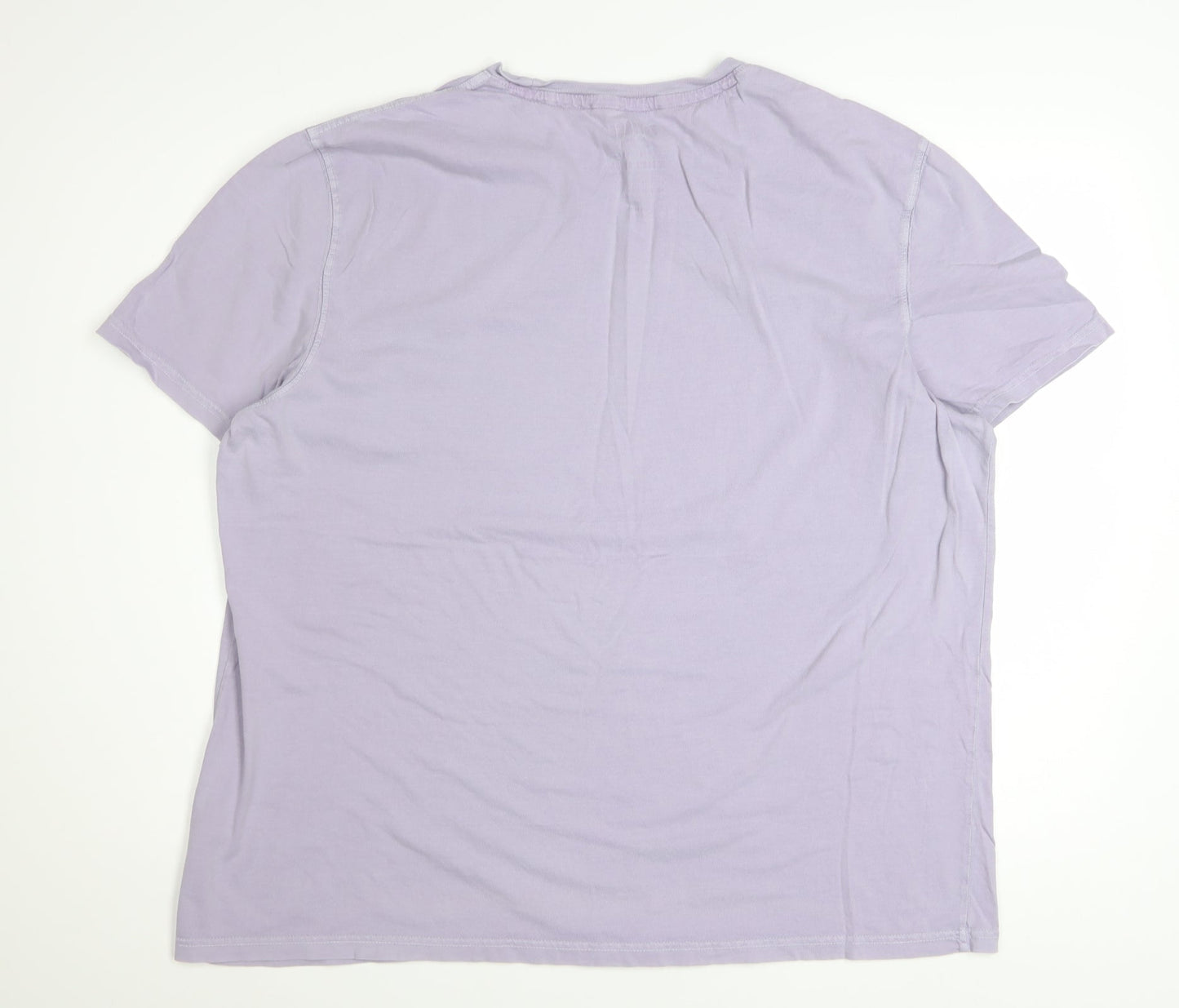FatFace Men's Purple Organic Cotton XL Regular Fit T-Shirt