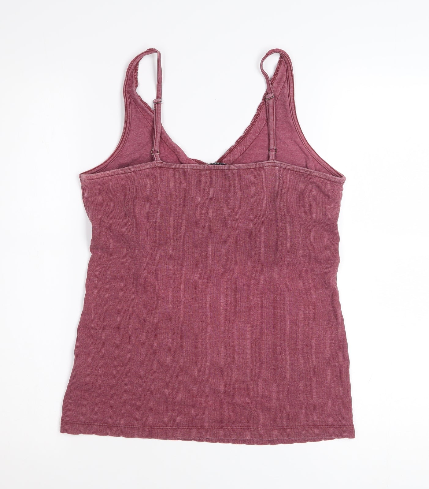 FatFace Womens Purple Lace Trim Cotton Camisole Tank Top UK 10