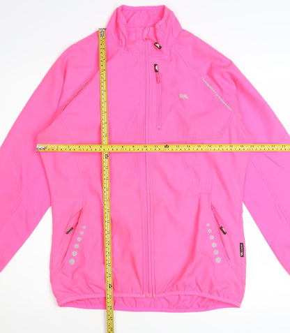 Trespass Womens Pink Windbreaker Jacket M Reflective Lightweight Outdoor