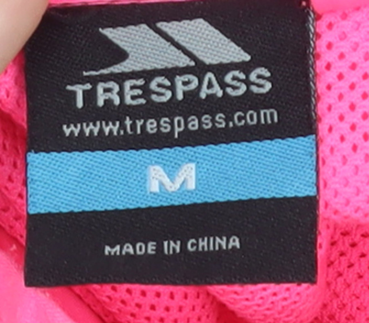 Trespass Womens Pink Windbreaker Jacket M Reflective Lightweight Outdoor
