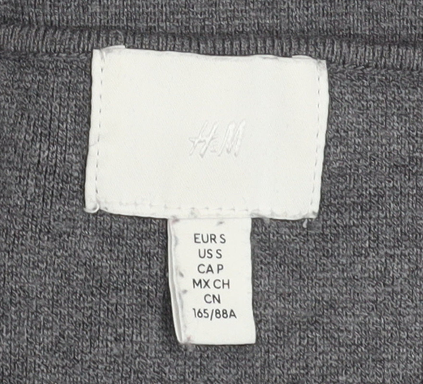 H&M Women's Grey Sleeveless Knit Button Blouse Size S