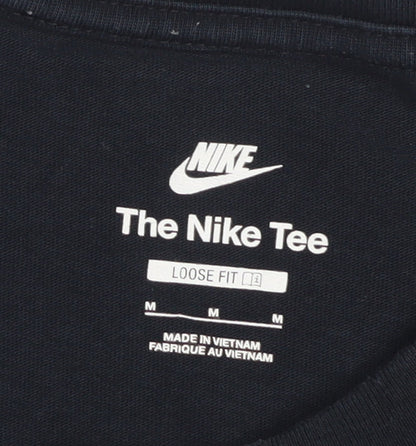Nike Men's Black Loose Fit Graphic Pocket T-Shirt Size M