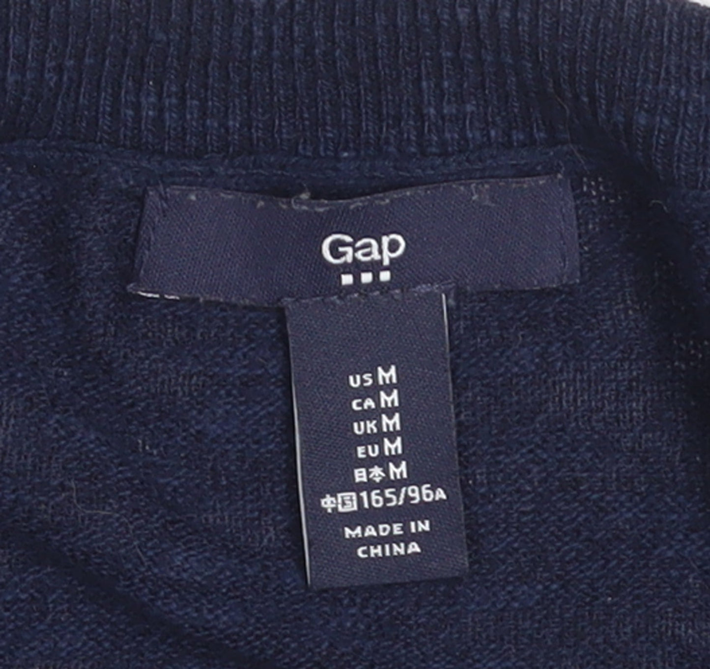 Gap Women's Blue Love Graphic Pullover Jumper Size M