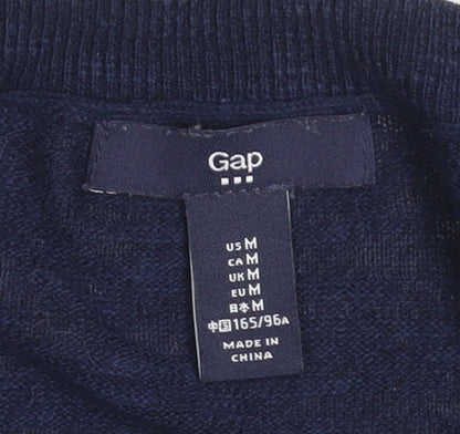 Gap Women's Blue Love Graphic Pullover Jumper Size M