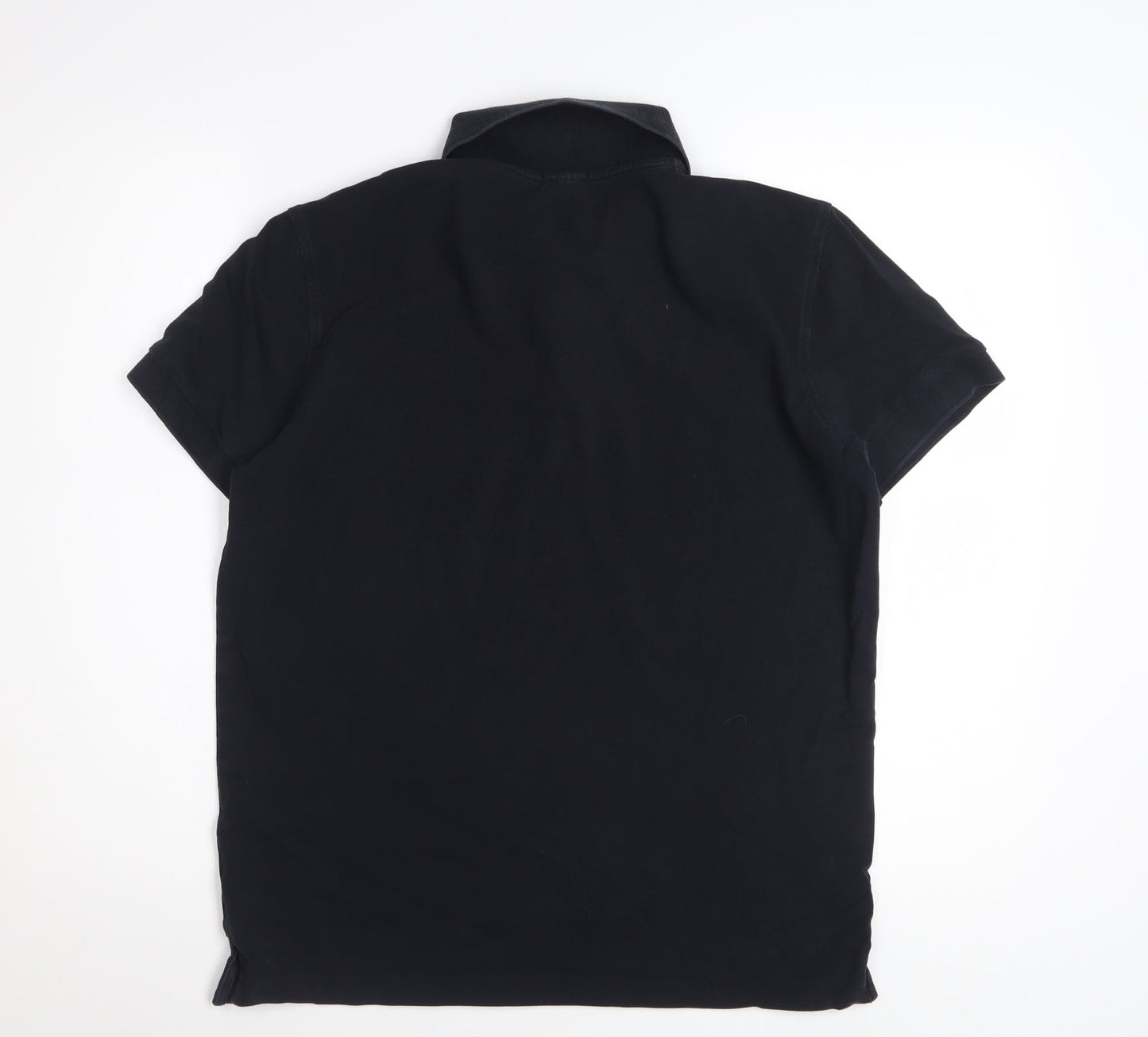 Hugo Boss Men's Black Regular Fit Cotton Polo Shirt Size M