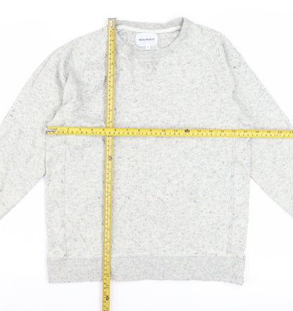 Norse Projects Women's Grey Wool Cotton Pullover Sweatshirt Size S