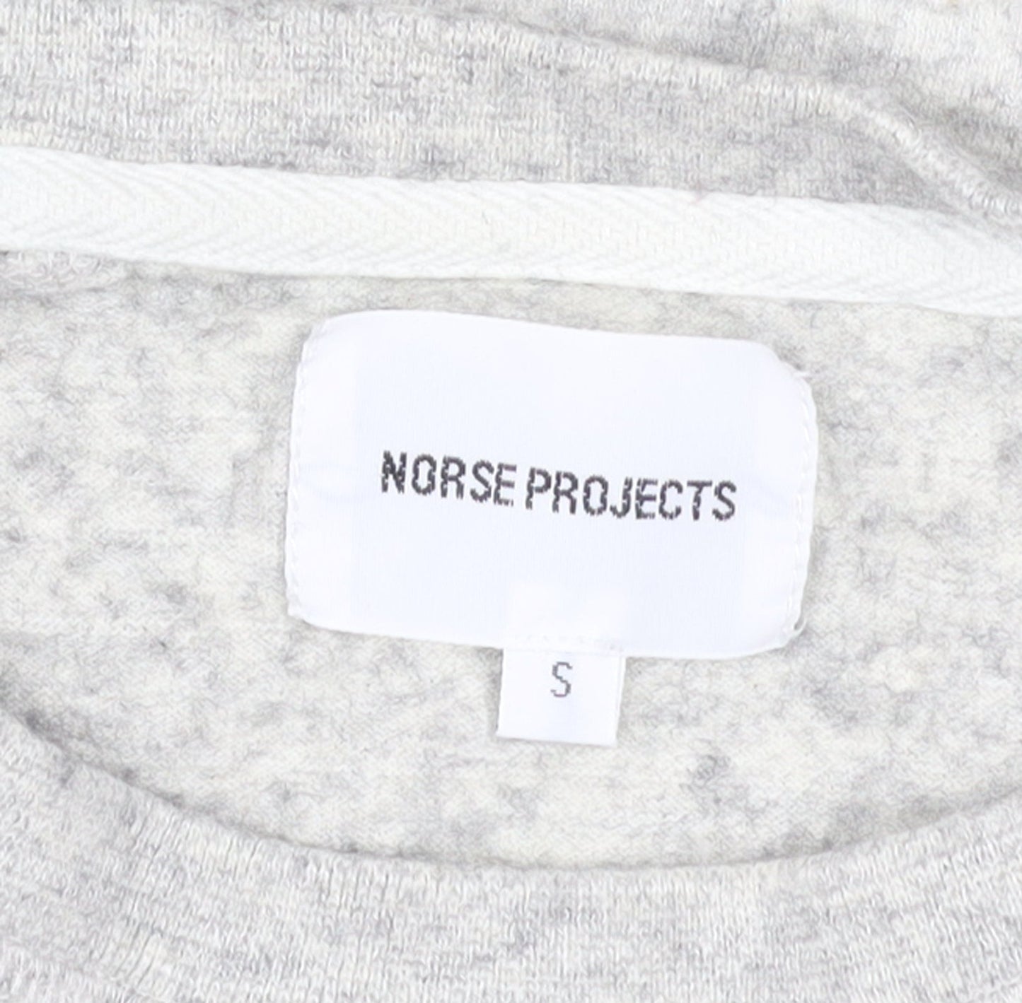 Norse Projects Women's Grey Wool Cotton Pullover Sweatshirt Size S