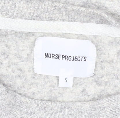 Norse Projects Women's Grey Wool Cotton Pullover Sweatshirt Size S