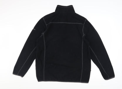 Trespass Men’s Black Fleece 1/4 Zip Pullover Sweatshirt Size S