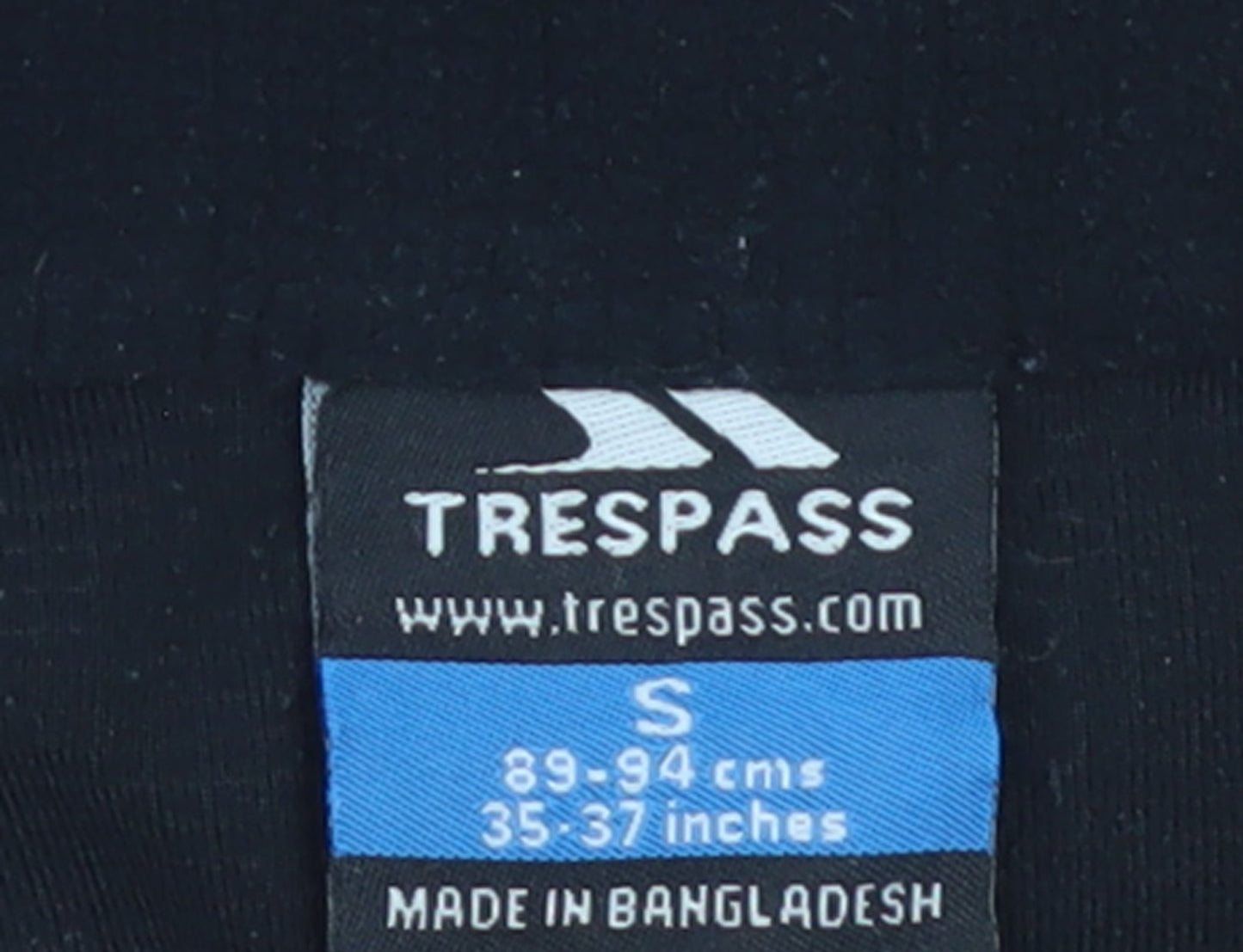 Trespass Men’s Black Fleece 1/4 Zip Pullover Sweatshirt Size S