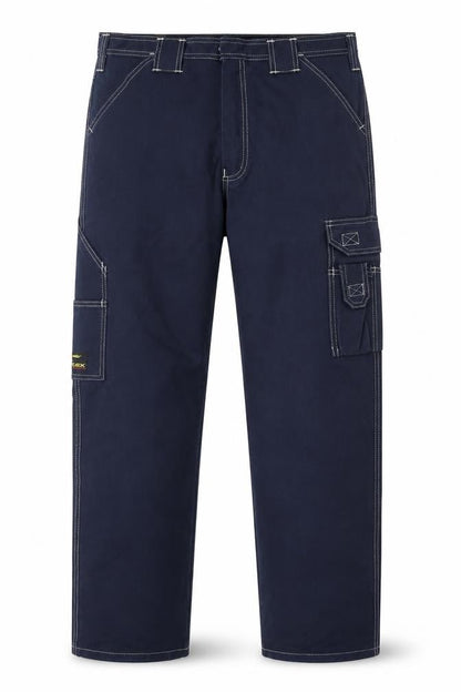 Tranemo Workwear Navy Mens Cargo Flame Resistant Trousers Size 36