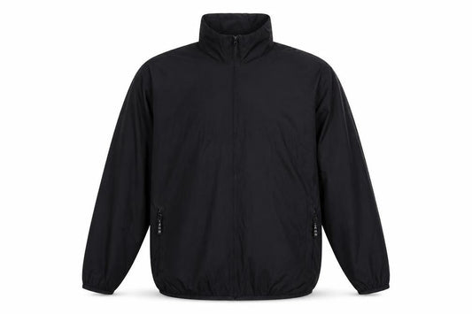 IZOD Men's Black XL Full Zip Windproof Lightweight Jacket