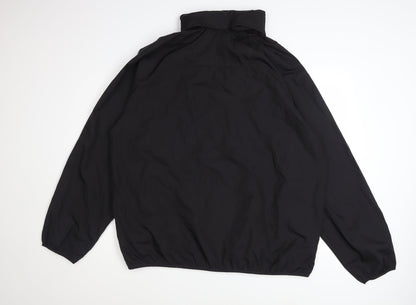 IZOD Men's Black XL Full Zip Windproof Lightweight Jacket