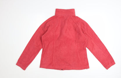 Columbia Girls Pink Fleece Full Zip Basic Jacket Size M